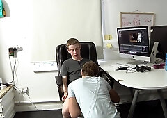 Office sex with two men who hate doing all the editing