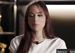 ROCCO SIFFREDI - Excited Brunette hair Audrey Reid Takes Each Inch of Monster Dick