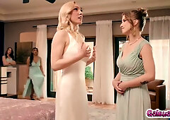 Little Puck And Lily Labeau In Bride To Be And Three Bridesmaids