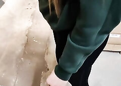 We banged in a public warehouse and got caught in the end