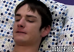 Skinny Guy Bent Over By Masculine Partner And Pounded