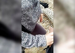 PUBLIC SEX AND ORAL SEX IN THE FOREST RISKY OUTDOOR