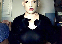 Bunny May Pt3! Female Mask Girl Unmasks Out Of Her Bunny To Double Mask In May! - Lina Paige