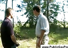 Gays go anal deep in the woods