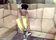 Breasty Ebony Model Slammed COARSE by Biggest Jock Producer In Shady Job Interview