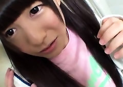 Sweet Asian teen enjoys wild sex action in a public toilet