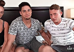 Marc Jamie Jackson Pound Kenny in Bi College Threesome