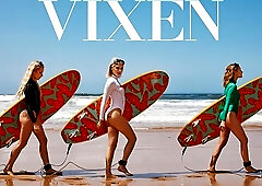 Vixen featuring Bella Spark and Kelly Collins's missionary sex