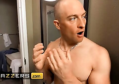 Zac can't fight back his stepmom's shay sight's hot curvy figure, the couple likes a full-on fuck session - brazzers