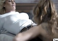 Stepteen Vanessa Vega fucked by TS stepmom Lucy Hart