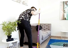 RIM4K. Dual oral, ass fucking, and banging by 2 charming sweethearts for a fortunate stud