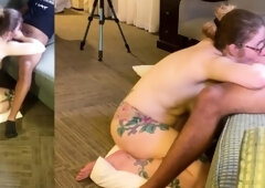 Busty brunette slut enjoys extreme amateur pov blowjob