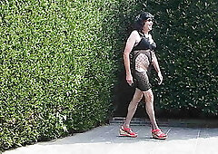 Kiana black sheer dress