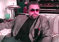 A seductive golden-haired mother I'd like to fuck with large melons enjoys intensive penetration and ardent sex on the couch. This babe rides her