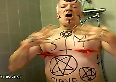 Satan Slave Takes Extreme Enema Treatment