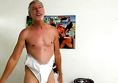 Richard Lennox Flaunts His Big Dick While Doing Wedgies