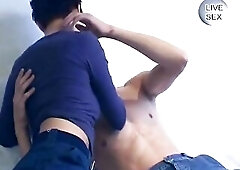 Hawt slender wench disrobes to have her vagina licked erotically by chap, good unfathomable vagina penetration doggy position and consummate fellatio 