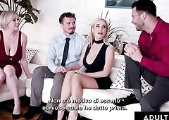 ADULT TIME - Breasty Swingers Savannah Bond & Dee Williams Exchange Husbands - ITALIAN SUBTITLES