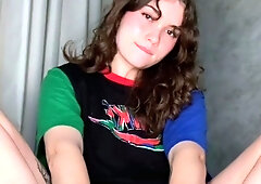 Kinky teen couple practices bdsm foot fetish