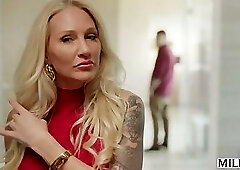 MILFY Gold Digger Maid Vivianne Seduces Young Entrepreneur