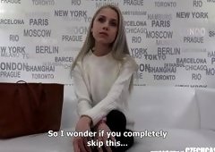 Blonde Czech Beauty Sucks Cock In Fake Casting Call