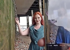 German Scout - Redhead Ginger Zara Durose with Big Tits and Fire Bush Pick up for Casting Fuck