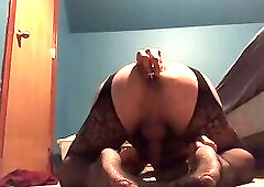 Bodystocking boy - Fleshlite wank