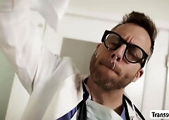 Kinky Ts And Her Doctor Bareback Each Others Ass