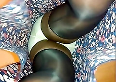 BlueGirl70 Ebony Upskirt