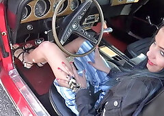 Quivering as I Rev and Cum on a 69 Mustang (pedal Pumping Orgasm)