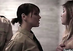 Naive teen fucked in prison by officers