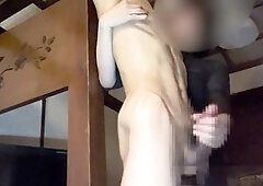 Asian milf’s intense edging handjob