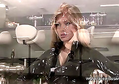 Natalie - Black Latex Catsuit