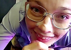 Draining him at the gloryhole