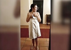 Daring My Wife to get in nature's garb in the hall of the hotel.