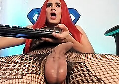 Bella Has Fun Talking to Her Friends Online