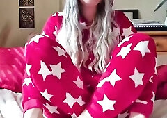 German Teen Anal play in the morning in her pajams (Unfathomable Anal)