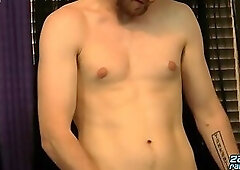 Hot Luke Mason Enjoys Watching Porn While Stroking His Cock