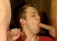 Street Boys Cum 3 Times.. Felix Wallace with His Horny Friends Miquel and Toni