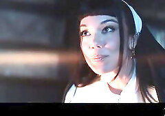 Deeper. Lustful Nun Double Permeated In Group sex