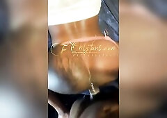 Black large booty Ts Ashdakashdoll gives Dl thug some moist cunt backshots ( onlyfans)