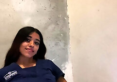 Sexy Curvy Busty Latina Laundry Girl Pleases Her Boss With Hot BJ & Sex To Get the Raise