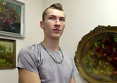 Hardcore scene with a skinny Czech boy, all in POV