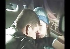 Blonde tranny and guy in a hotel