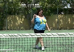 Rikki Waters - Tennis And A BBW Fuck - Hardcore outdoors