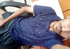 Solo, boy home alone, morning masturbation
