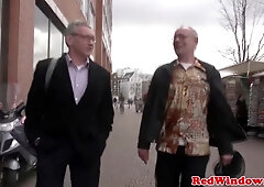 Young dutch whore vs old dirty tourist