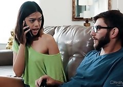 Likable fresh 19 yo Latina hottie Harmony Wonder gives amazing blowjob