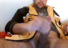 Sexy Str8 Danish Monstercock cums on a paper towel #27 3