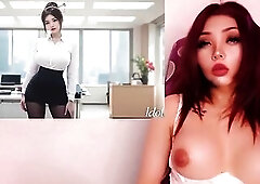 Hawt secretary bitch having sex with her boss - AI generated by "Idol" Channel